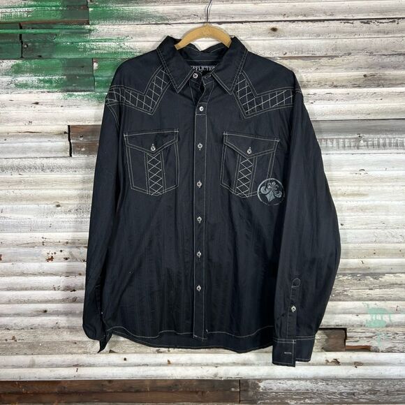 Affliction Button Up Shirt - Picture 1 of 9